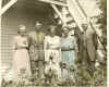At Lauas and Otto Mulls home Lillie Weir, Roger Weir, Gladys Weir, Aunt Laura & Uncle Otto in 1940 Lillie 7 laura were twins .jpg (1253137 bytes)