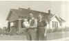 Gladys & Roger Weir with Carl Weir at 7weeks old at side of their home  Oct 1941-Scottsburg Indiana.jpg (914702 bytes)